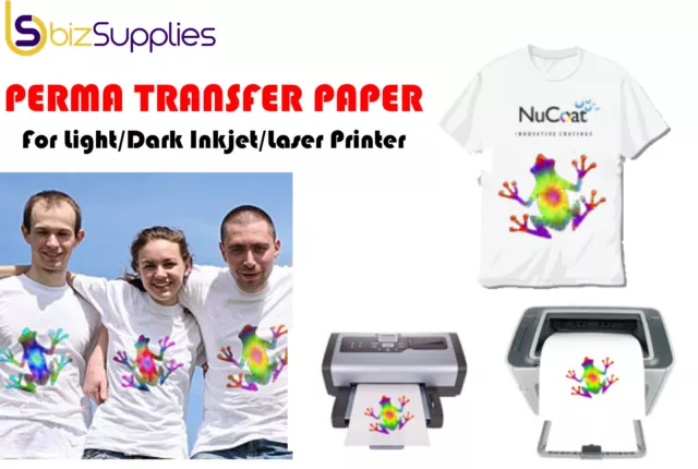 Heat Transfer Paper Iron on Transfer Paper Inkjet Laser Printer T-Shirt Printing