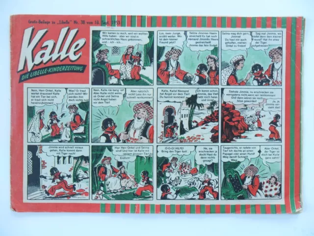 1x Comic - Kalle, die Libelle-Kinderzeitung. Nr: 38 (Ausgabe von Sept. 1953.