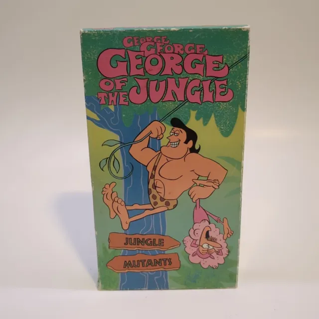 Animated George of the Jungle Cartoon - Jungle Mutants (VHS, 1992) - No Mold