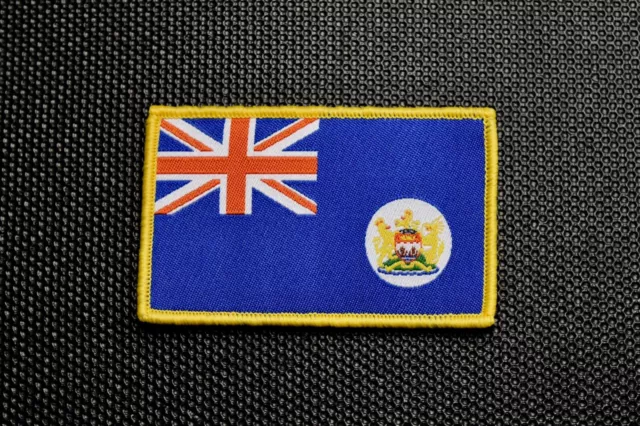 Hong Kong Colonial Flag Woven Morale Patch Yellow Umbrella Reclaim Liberate HK