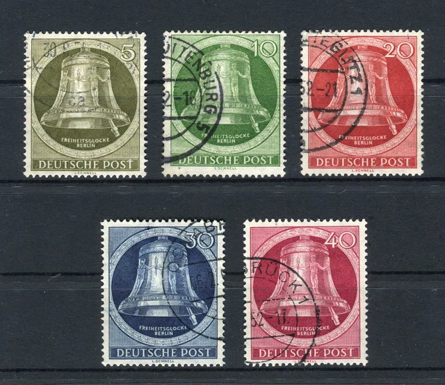 Berlin 82 - 86  Freiheitsglocke Klöppel Rechts Satz gestempelt (9230)