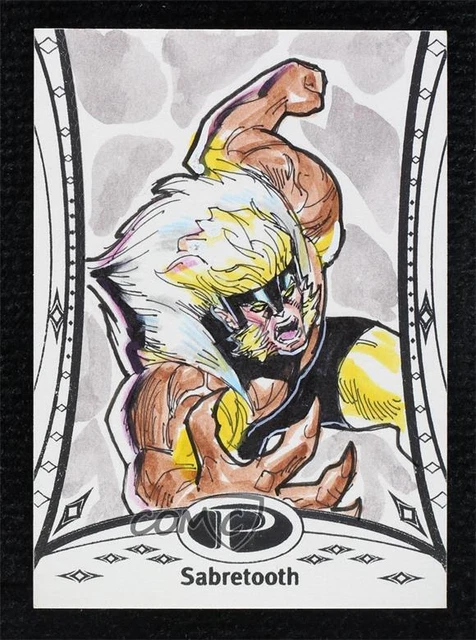 2014 Upper Deck Marvel Premier Sketch Cards Character 1/1 Sabretooth (Bnfer) 1no