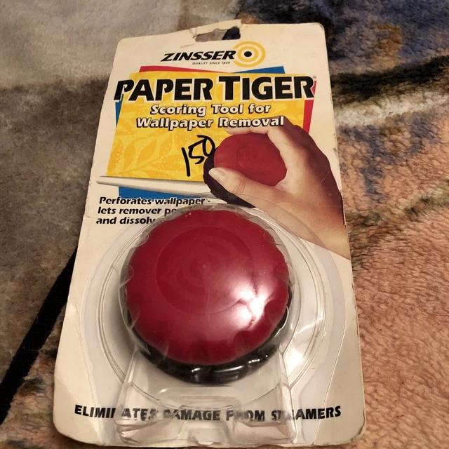 Tigre de papel Zinsser 1 in Herramienta de puntuación de eliminación de papel tapiz de una sola cabeza #02966