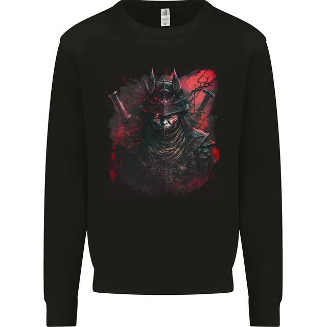 Samurai of Death Japanese Fantasy Warrior Mens Sweatshirt Jumper