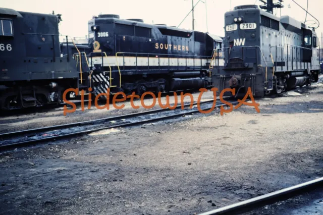 Vtg 1980's Original Photo Train Slide 2901 Engine Norfolk & Western NW X2O081