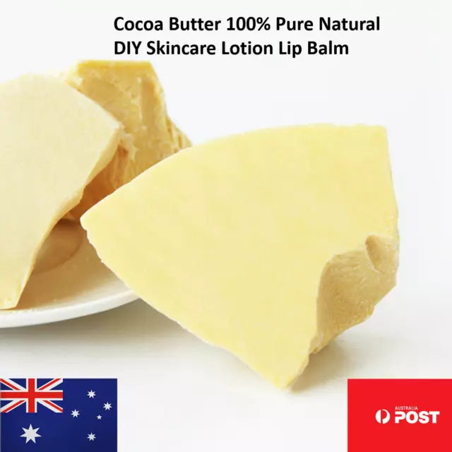 Cocoa Butter 100% Pure Natural - DIY Skincare Lotion Lip Balm - melbourne stock