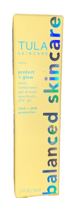 Tula Protect + Glow Gel Sunscreen SPF 30; 1.7 fl oz; Exp 03/2025 NEW