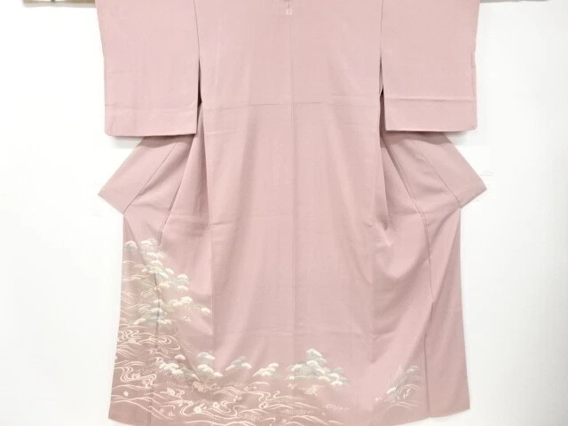 6486963: Japanese Kimono / Vintage Iro-Tomesode / Embroidery / Scenery