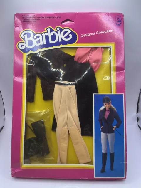 VTG 1983 Equestrian Mattel Barbie Doll Designer Fashion #7080 Horseback Riding