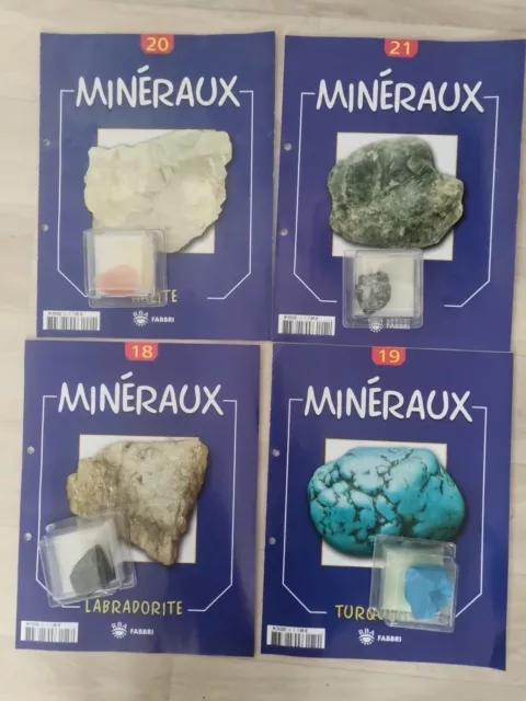 Lot De 4 Revues Minéraux Édition Fabbri