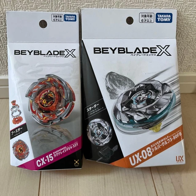 BEYBLADE X LOTE UX-03 UX-20 CX-17 BX-50 4 Piezas Set Coleccionable