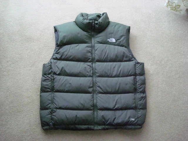 Scaldacardi gilet verde tampone da uomo The North Face Nuptse 700 taglia XL circonferenza petto 45-48