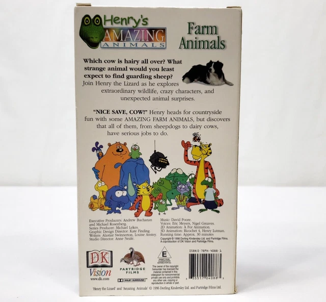 Henrys Amazing Animals Farm Animals Vhs Disney Channel Tv Show Dk Video