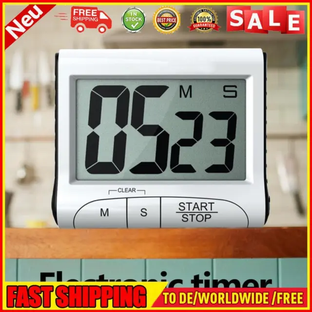 Temporizador de cocina digital LCD reloj alarma imán temporizador reloj alarma con clip magnético
