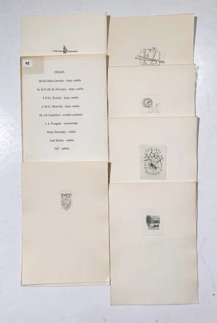 Exlibris Ex Libris / Jiri A. Svengsbir Radierungen etchings bookplates czech