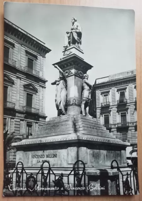 CARTOLINA 1981 ITALIA CATANIA MONUMENTO A BELLINI Italy  postcard