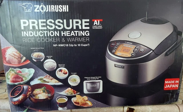 Zojirushi NP-NWC18 (10 Cup) Rice Cooker & Steamer - Black Stainless Steel Zojirushi NP-NWC18 (10 Cup) Rice Cooker & Steamer - Black Stainless Steel