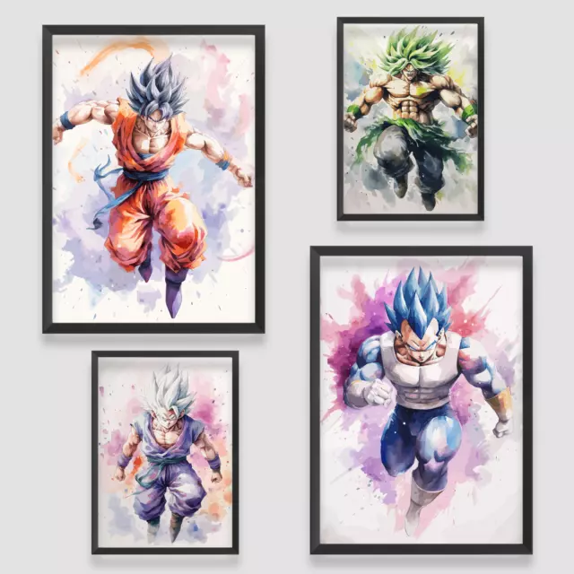 Dragon ball Z Wall Art Poster Print Picture Home Kids A4 A3