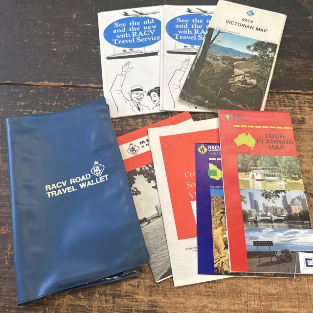 RACV Road Travel Wallet + Assorted Maps