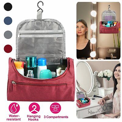 Hanging Toiletry Bag  Cosmetic Makeup Case Travel Organizer for Men & Women