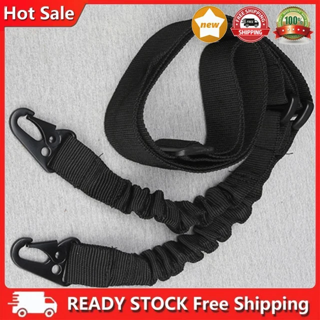 FOCUHUNTER Tactical 2 Point Sling Cinghia in Nylon Tracolla Regolabile in Lunghezza Cinturino per Fucile per Caccia Campeggio Sport all'Aria Aperta (Green