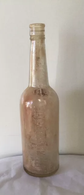 vintage old glass bottle Holbrook & Co Vulcan as found in bush near Coolgardie