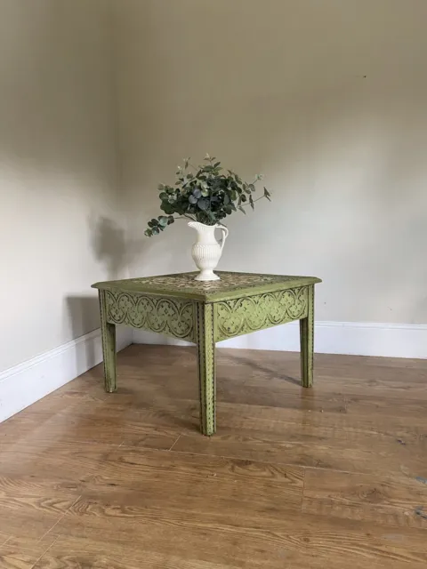Antique Moroccan style end table/ coffee table