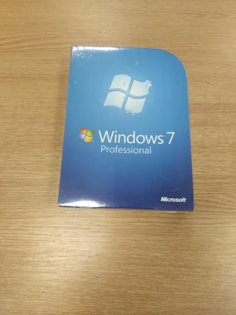 Microsoft Windows 7 Professional Full Edition, Sealed Retail Box 32 & 64 Bit
