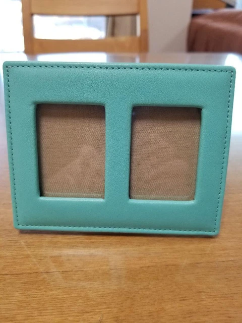 Tiffany Blue Leather Picture Frame 12.4×9.7cm w/Box 1115 Tiffany Blue Leather Picture Frame 12.4×9.7cm w/Box 1115