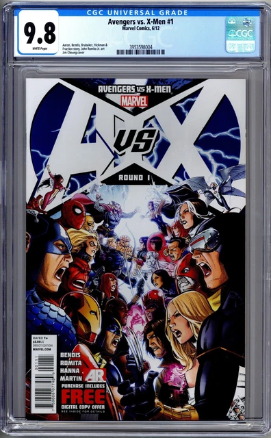 Avengers vs. X-Men #1 (2012) - CGC 9.8 NM/M WHITE pages