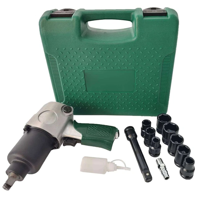 1/2” Drive Air Impact Wrench 640NM Powerful Torque Output Air Impact Gun 7500rpm