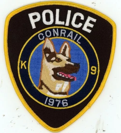 Conrail Railroad Police K-9 Nice Shoulder Patch Sheriff