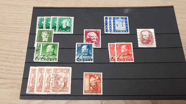 Konvolut / Lot 6 - alte Briefmarken aus Norwegen - Norge