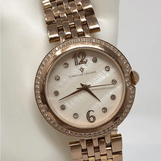 Working Christian Van Sant Jasmine Women Stainless Steel Quartz Watch VIA470