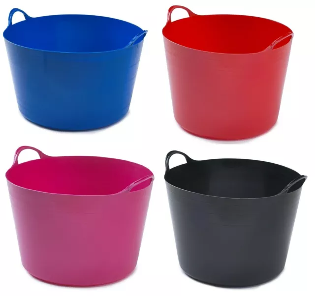 75L Plastic Flexible Storage Extra Large Flexi Tub Buckets Container Trug Garden