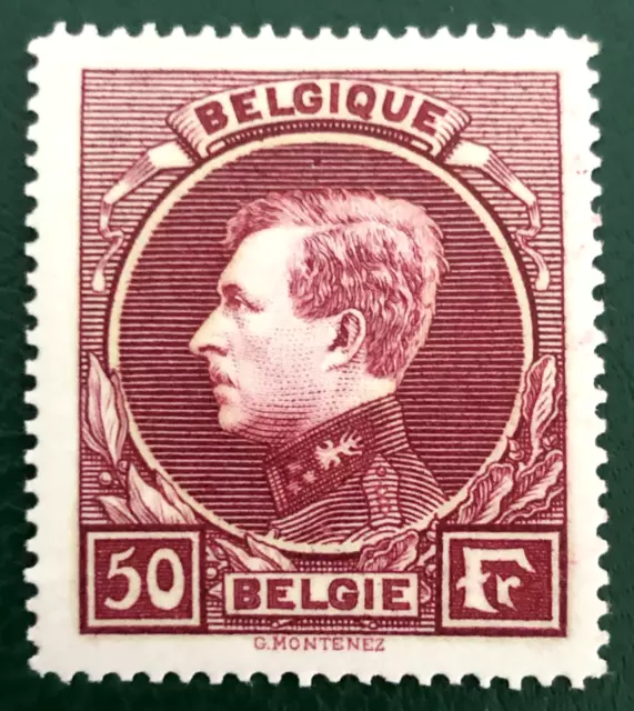 Belgique * Belgien * 1929 König Albert  50 Fr. Mi 264 I  MH *