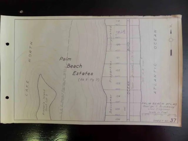 Palm Beach Atlas Sheet 37 - Ibis Island  -  Condominium Row