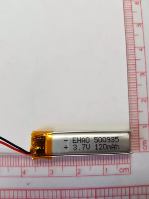 LiPo Li litio batteria ricaricabile orologio ricambi ripara 3.7V 3,7V 120mAh
