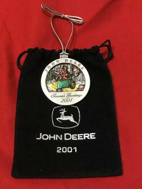 2001 John Deere Limited Edition Pewter Christmas Ornament – No 6 in series