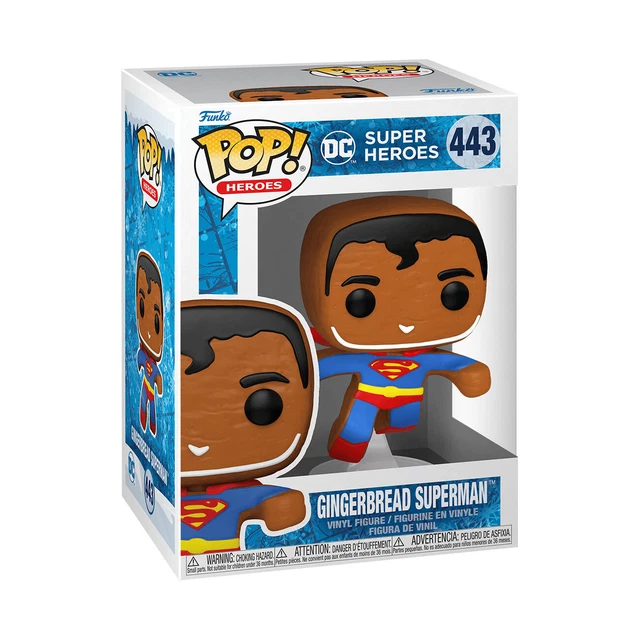 NEW Funko Pop! Heroes: DC Super Heroes “Gingerbread Superman” #443 Vinyl Figure