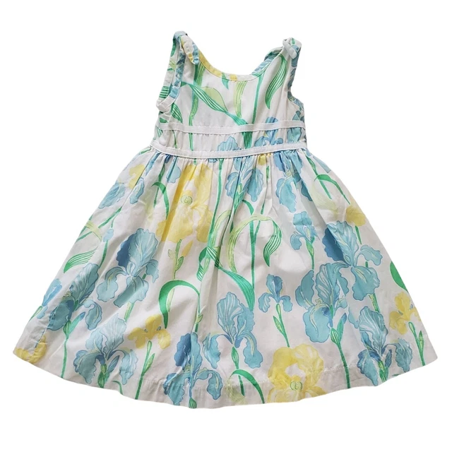 Lilly Pulitzer Multicolor Blooming Iris Floral Cotton Sleeveless Dress 3T