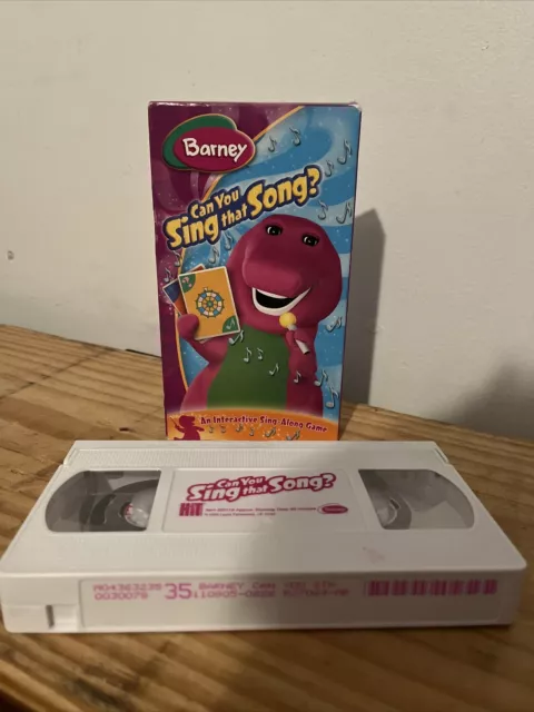 Rare Barney Vhs Can You Sing That Song 2005 Hit Entertainment Htf 15