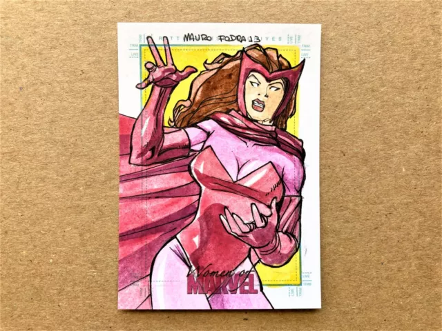 2013 Rittenhouse Women of Marvel SketchaFEX Sketch Card by Mauro Fodra 1/1