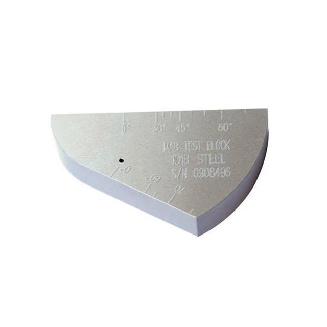 YUSHI ANGLE BEAM Block Ultrasonic Calibration Block 1018 Steel Metric