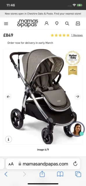 Mamas & Papas Signature Collection Ocarro All Terrain Pushchair Brand New In Box