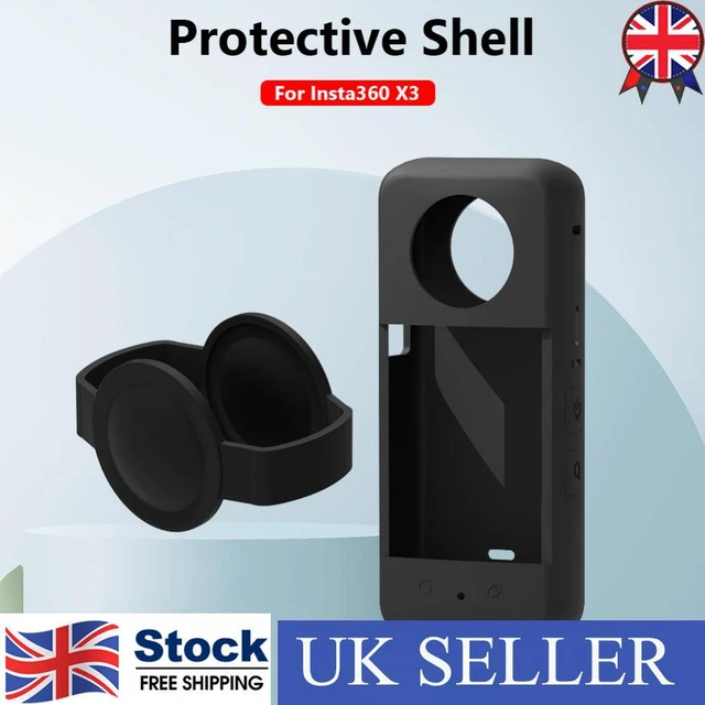 Soft Waterproof Panoramic Action Camera Protective Cover for Insta360 X3 (Black)