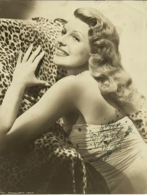 RITA HAYWORTH  - Signed photo