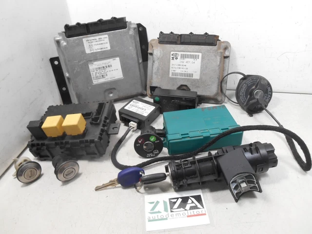 Set Clé ECU Fiat Multipla II 1.6 B / El'Met 76kw 182B6000 2008 51798647 51815708