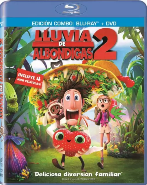 Lluvia de Albóndigas 2 Blu-ray + DVD  REGION LIBRE.A-B-C (16 Abril 2014)  Bill H