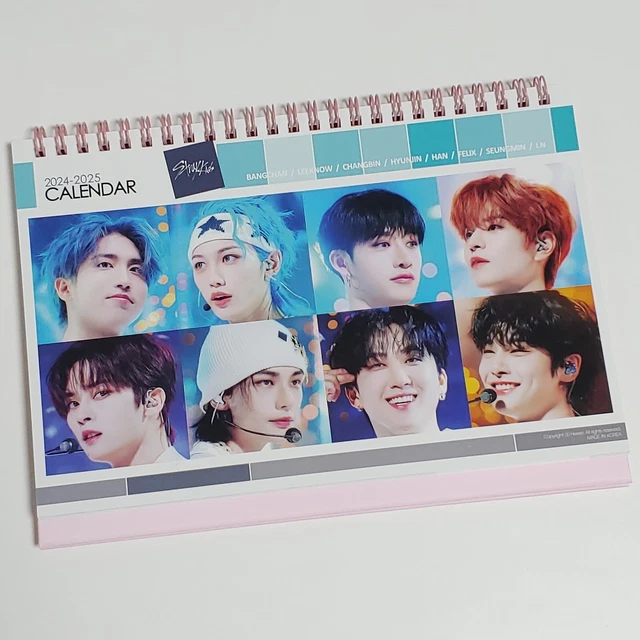STRAYKIDS STRAY KIDS Photo Desk Calendar 2024 2025 Calender Pink